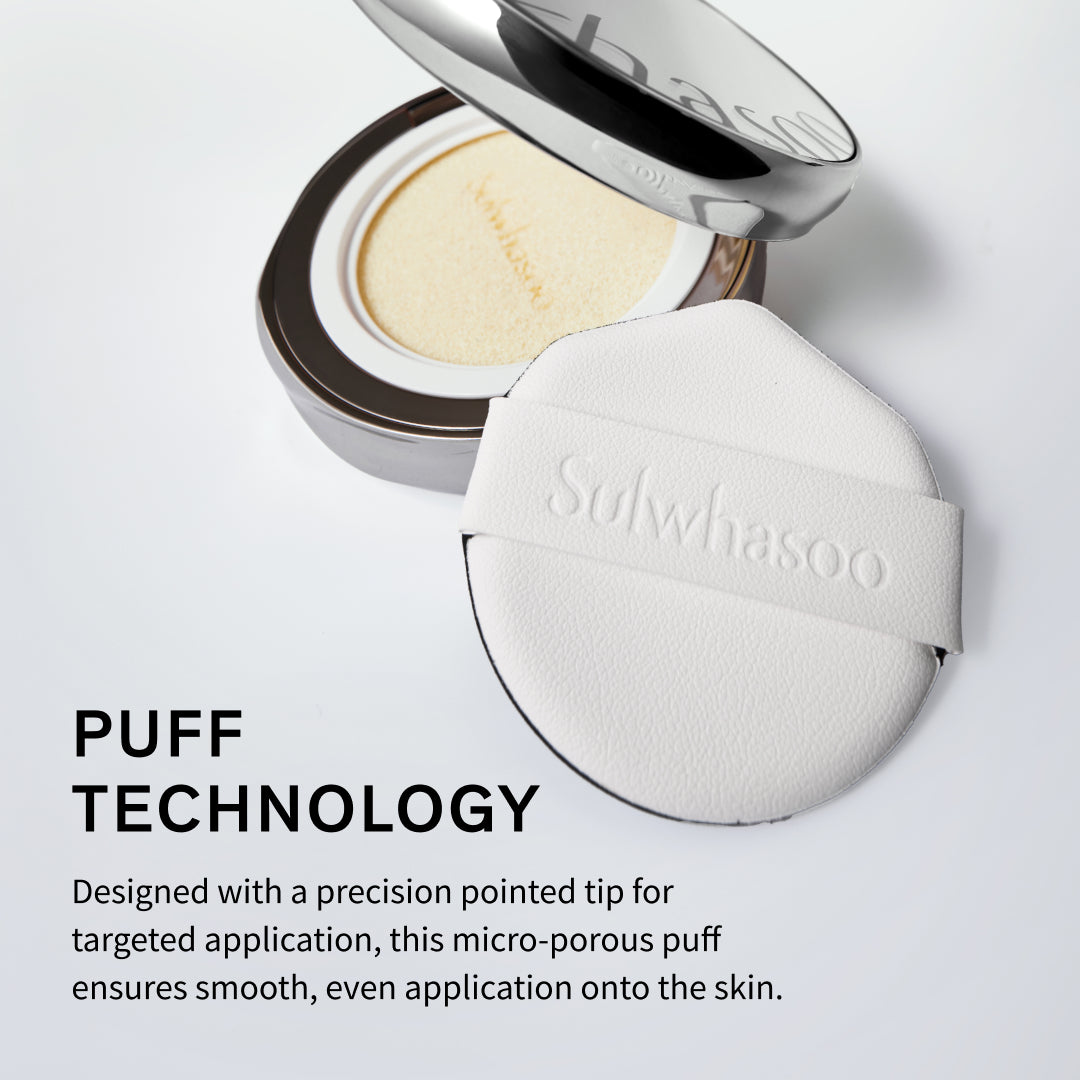 Sulwhasoo puff technology, designed with a precision pointed tip 