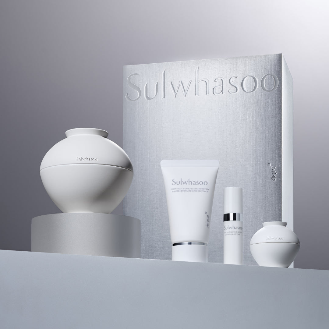 Sulwhasoo The Ultimate S Cream Set, product shot on grey background