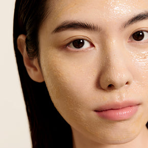 Sulwhasoo White Ginseng Radiance Refining Mask, Skincare Face Mask, beauty model with mask on face