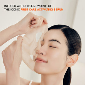 Sulwhasoo First Care Activating Mask, beauty model removing mask from face