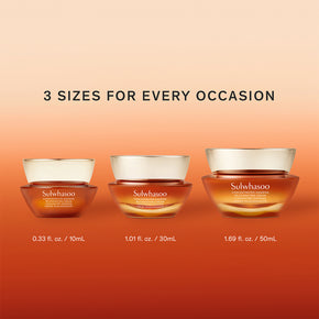 Concentrated Ginseng Rejuvenating Cream, korean cream, infographic of three sizes 