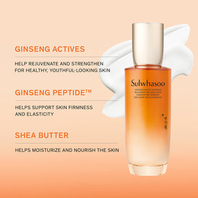 Concentrated Ginseng Rejuvenating Emulsion, active ingredients