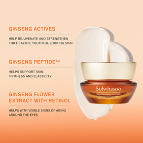 Concentrated Ginseng Rejuvenating Eye Cream, ingredient infographic