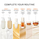 Enlarge image of Infographic of routine to double cleanse, prep, treat, and moisturize