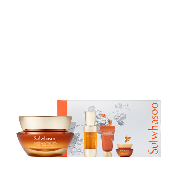 Concentrated Ginseng Rejuvenating Cream Rich Set pack shot on white background