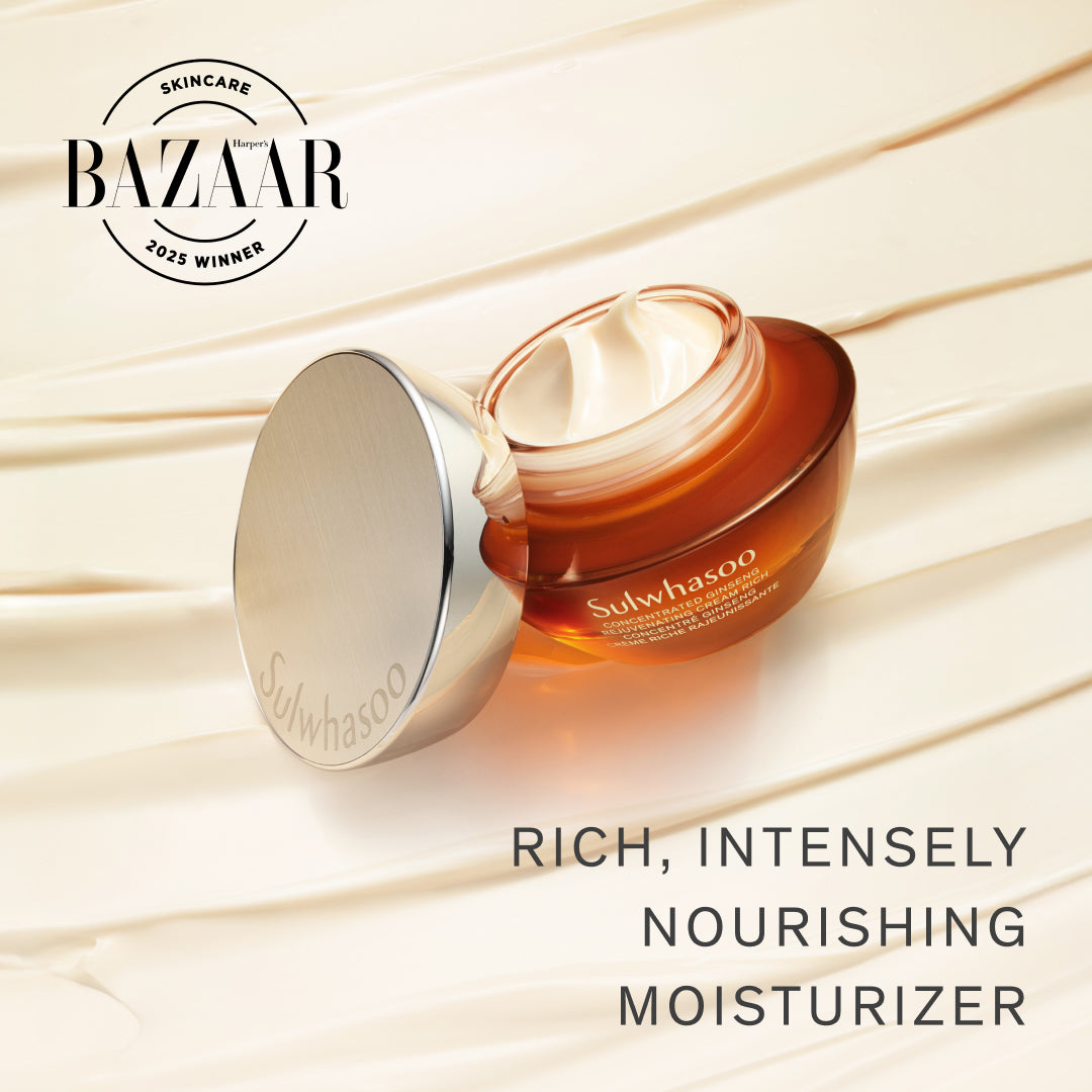 Concentrated Ginseng Rejuvenating Cream Rich, korean cream, texture shot