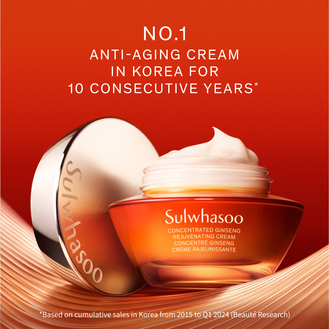 Concentrated Ginseng Rejuvenating Cream, number on anti-aging cream in Korea for 10 consecutive years