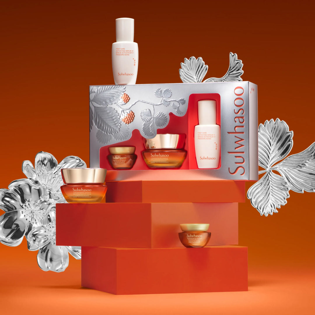 stylized shot of Concentrated Ginseng Rejuvenating Eye Cream Set