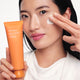 Enlarge image of Sulwhasoo Overnight Vitalizing Mask, sleeping mask, korean skincare mask, model applying mask to face