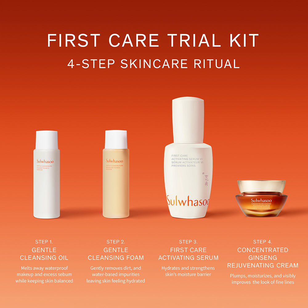 First Care Trial Kit, 4-step skincare ritual