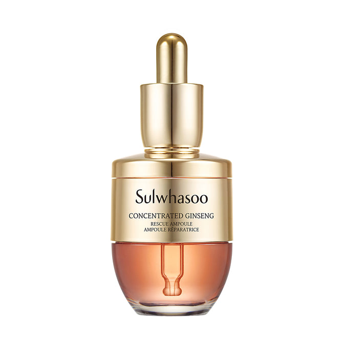 Sulwhasoo Concentrated Ginseng Rescue Ampoule, anti-aging, Korean Ginseng Skincare, face serum, hydrating serum 